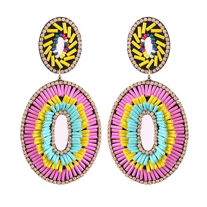 Big Bold Boho Fringe Fashion Statement Earrings - Klazzi Fashion Boutique