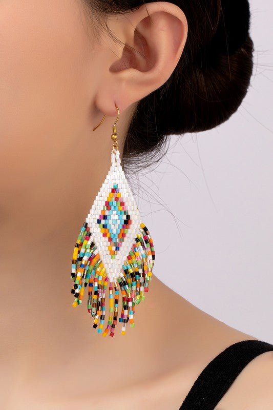 Boho Multicolor Tassel Earrings - Klazzi Fashion Boutique