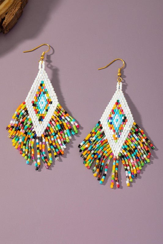 Boho Multicolor Tassel Earrings - Klazzi Fashion Boutique