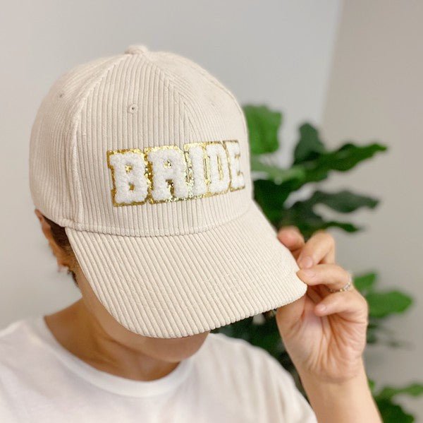 Bride Corduroy Ball Cap - Klazzi Fashion Boutique