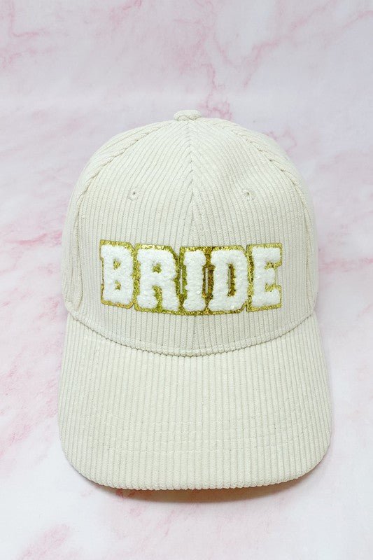 Bride Corduroy Ball Cap - Klazzi Fashion Boutique