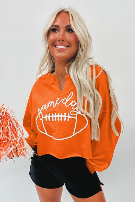 Chic Football "Game Day" White Sweatshirt