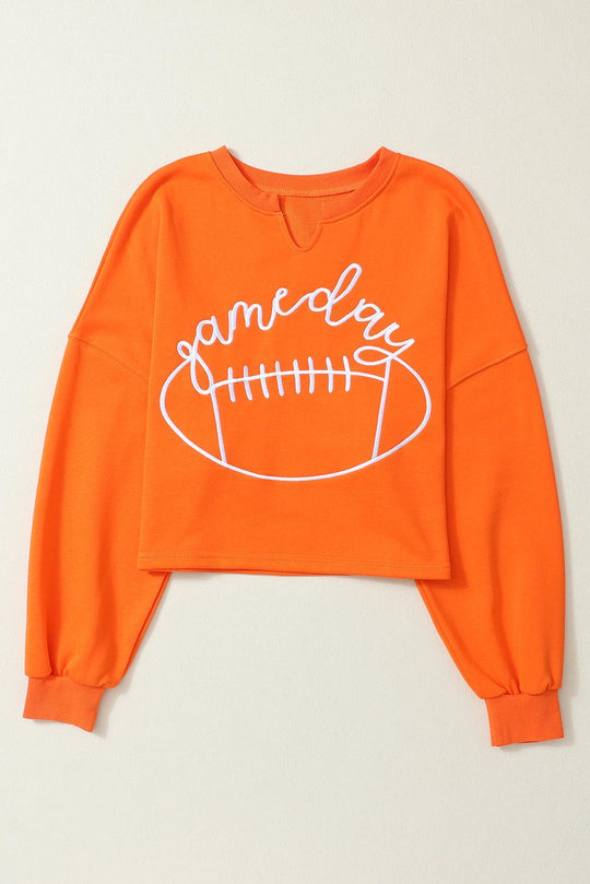 Chic Football "Game Day" White Sweatshirt