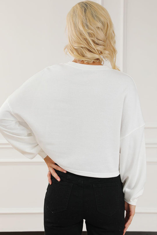 Chic Football "Game Day" White Sweatshirt