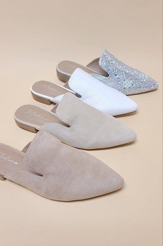 Brittany Mule Flats Slip On - Klazzi Fashion Boutique