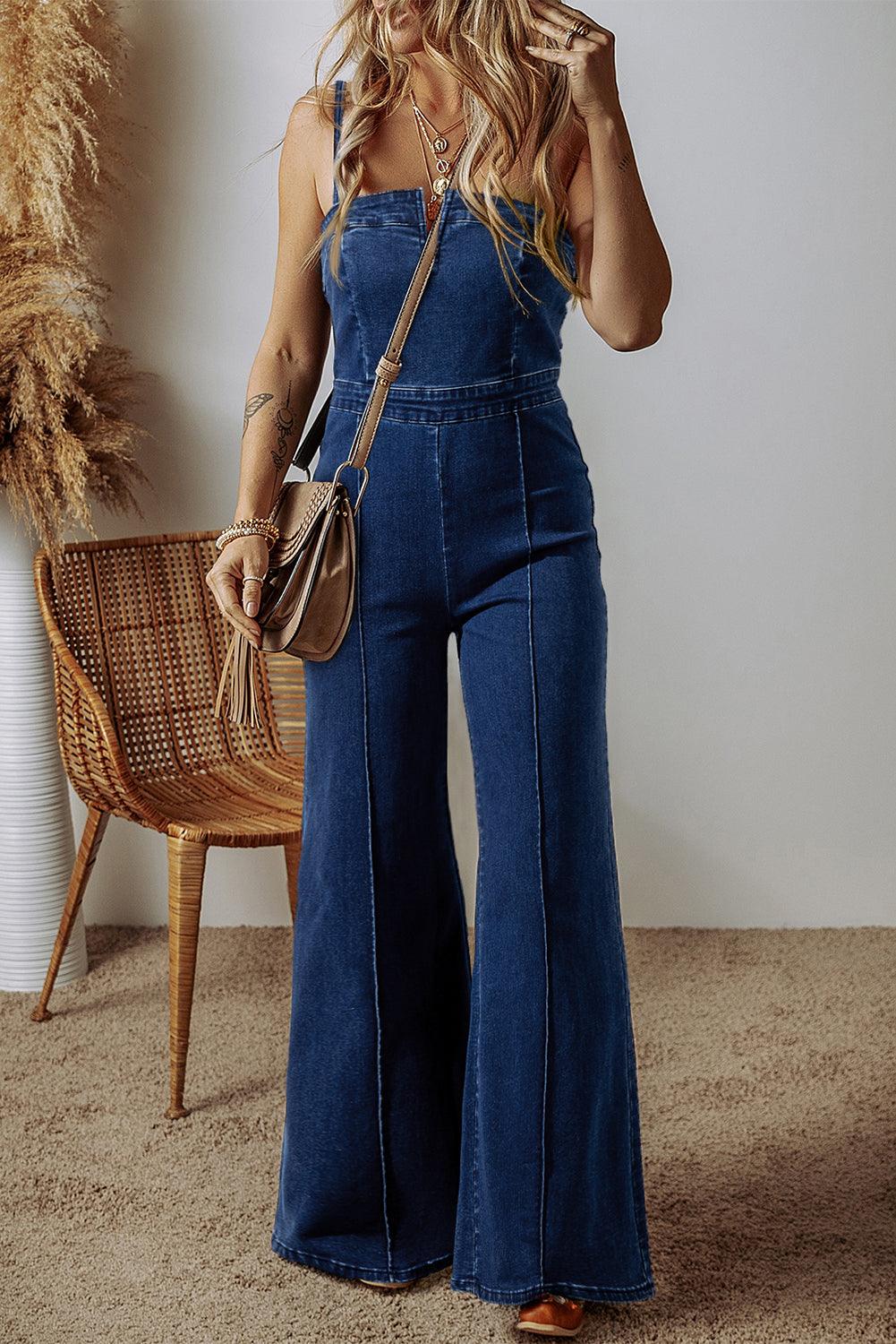 Holly High Waist Flared Jumpsuit