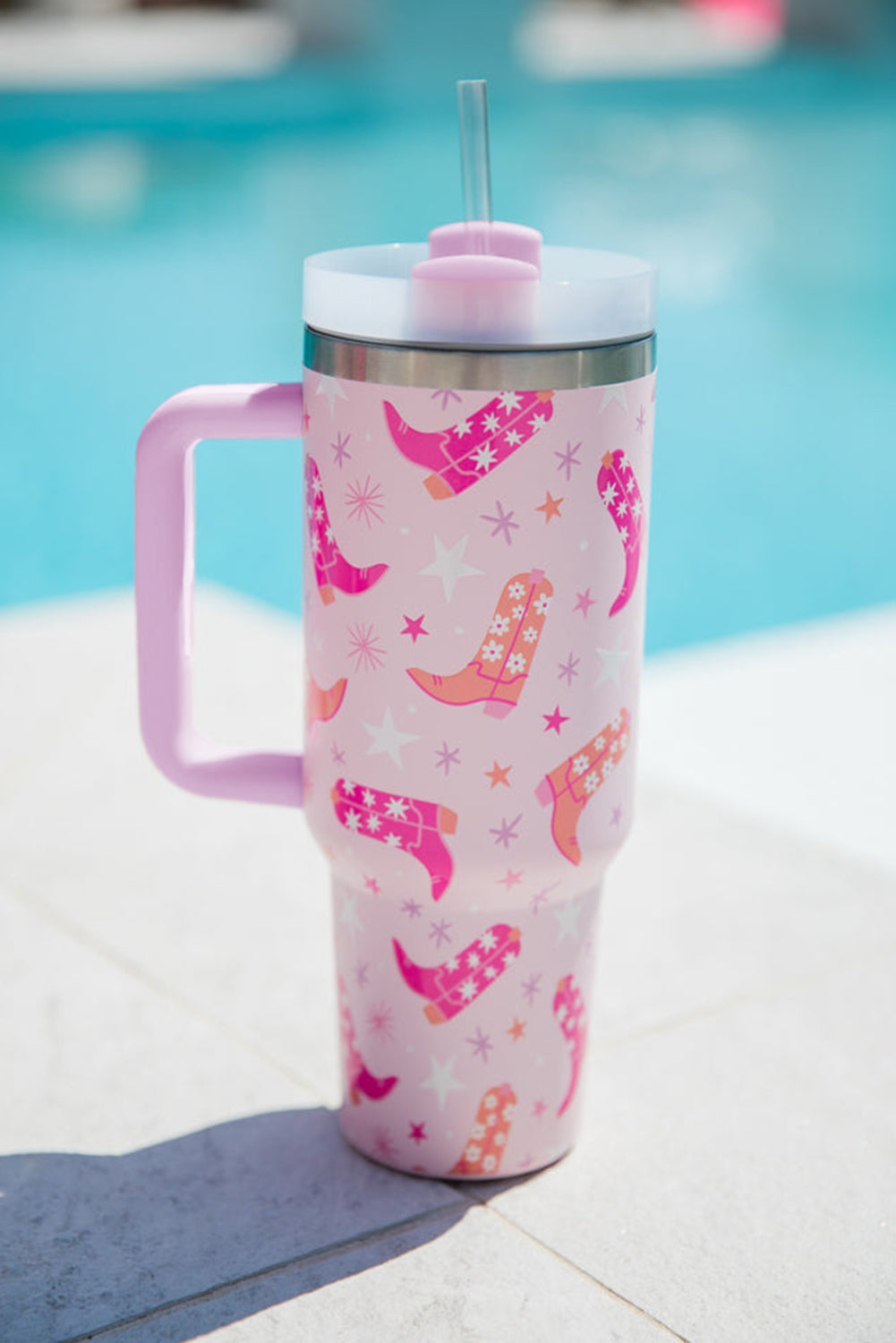 Western Pink Boots Tumbler 