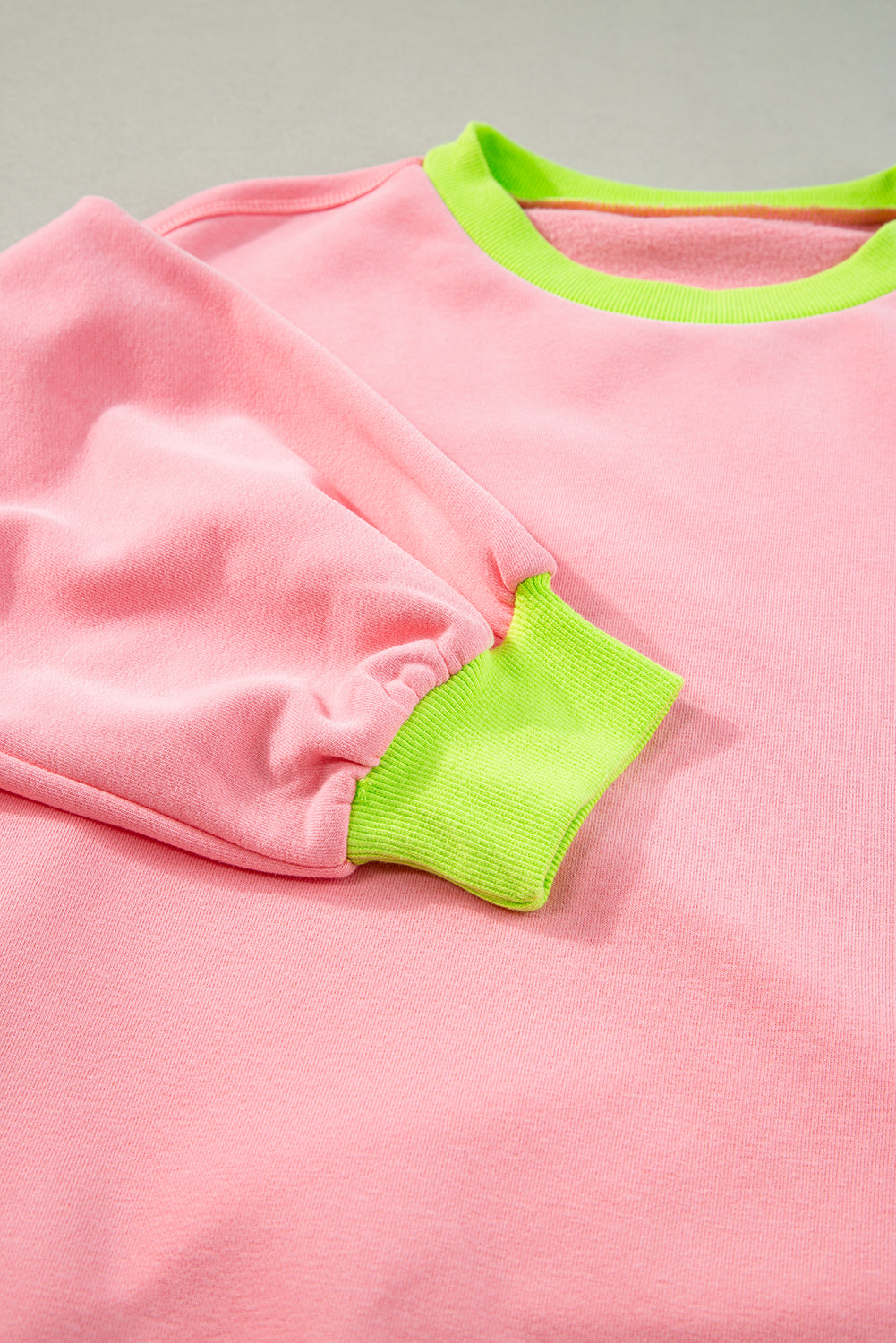 Pink and Neon Green Sweatshirt