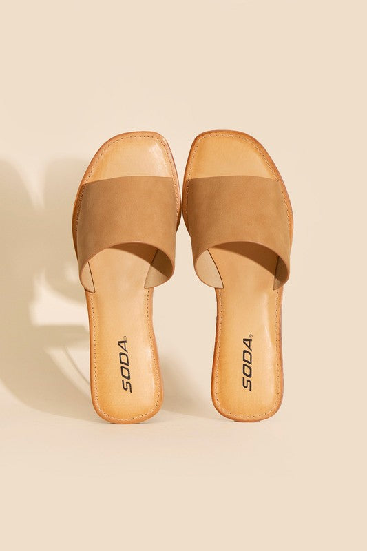 Lena Flat Slide Sandals - Klazzi Fashion Boutique