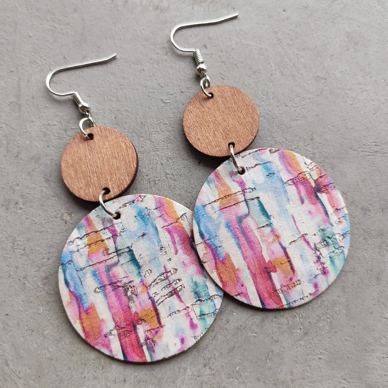 Wooden Dangle Fashion Earrings