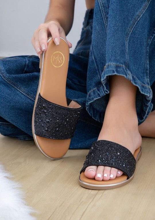 Carly Modern Rhinestone Sandals - Klazzi Fashion Boutique