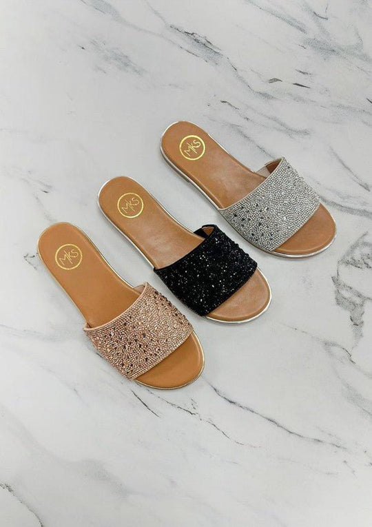 Carly Modern Rhinestone Sandals - Klazzi Fashion Boutique