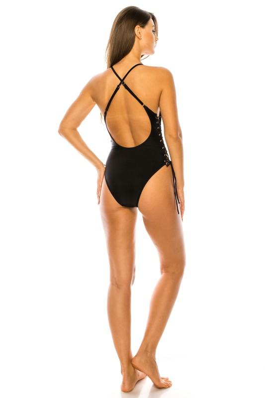 Carma Classic Baywatch Style Swimsuit - Klazzi Fashion Boutique