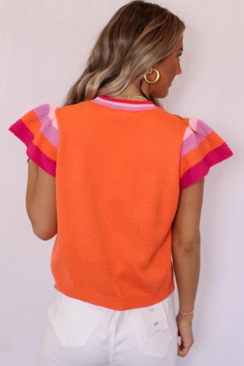 Carrot Knitted Sweater T Shirt - Klazzi Fashion Boutique