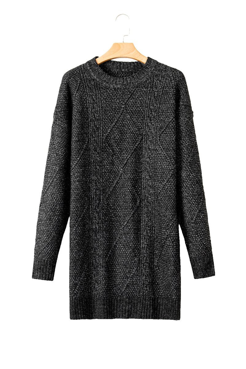 Cassidy Knit Loose Fit Sweater Dress - Klazzi Fashion Boutique