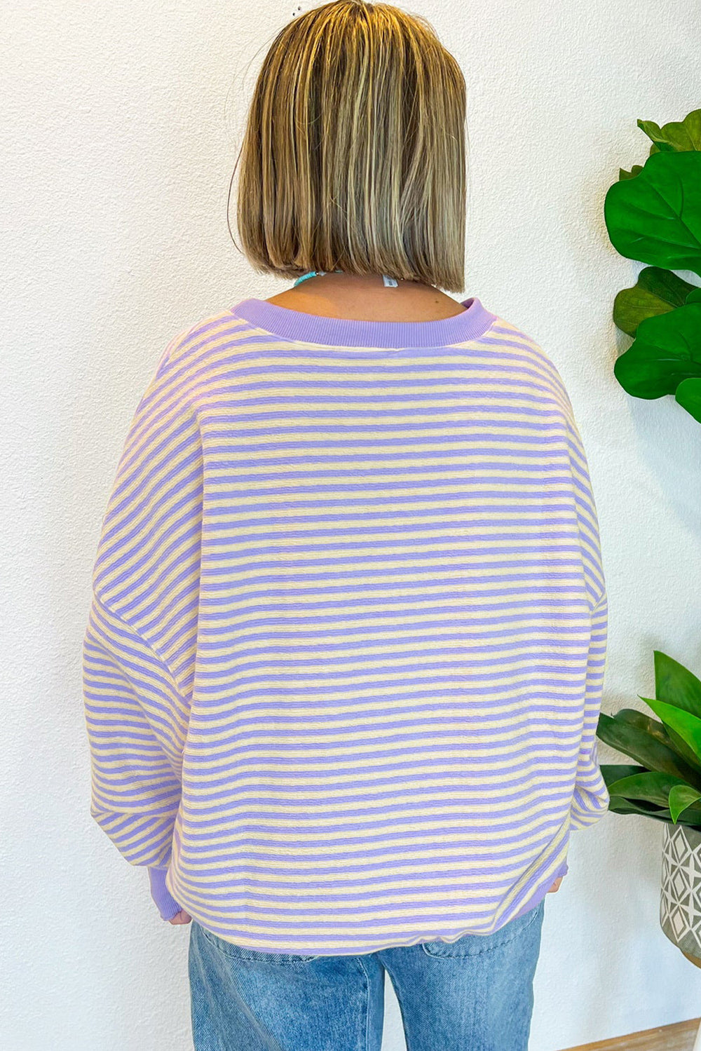 Lilac Stripe Sweater