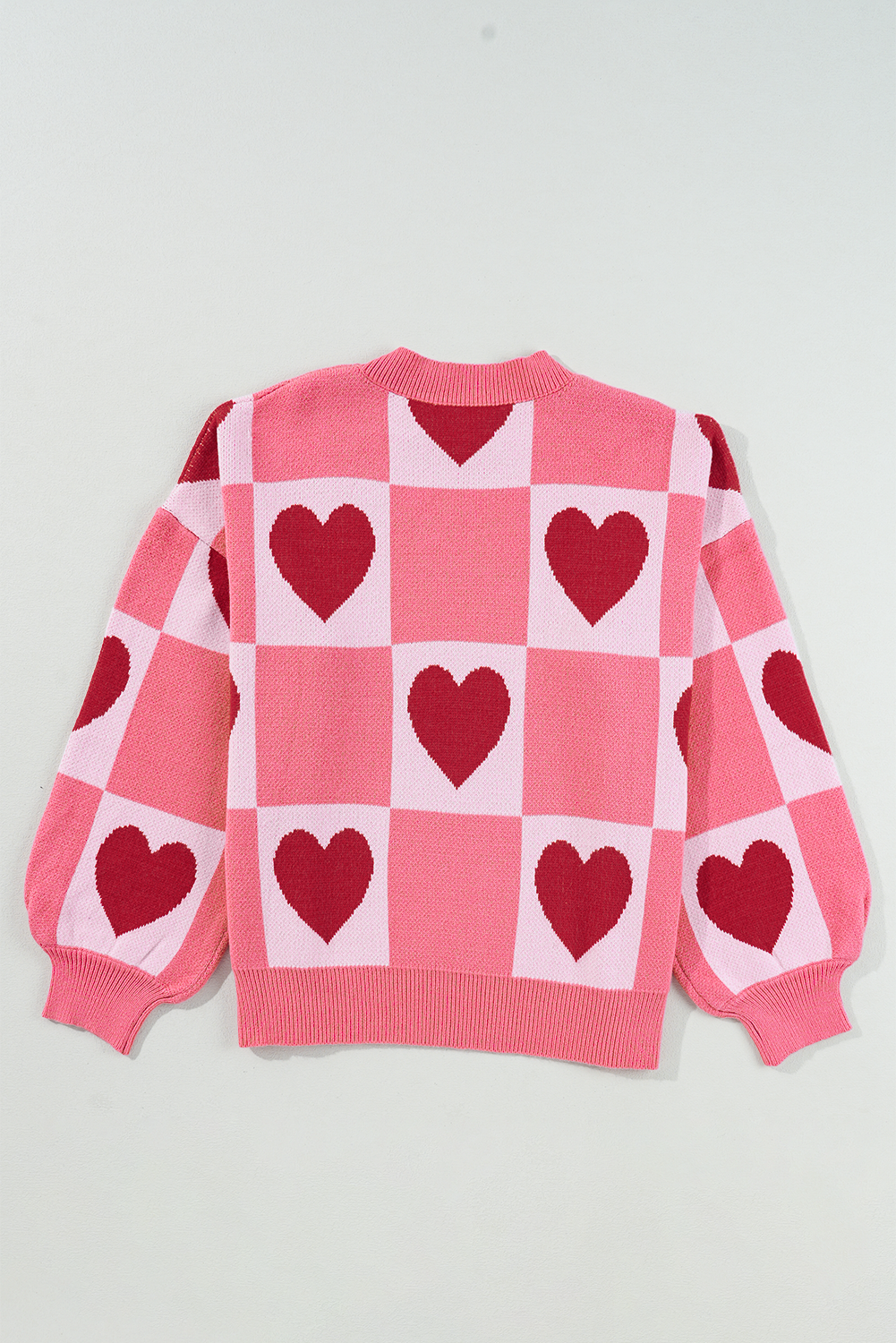 Plus Size Love Hearts Valentine Sweater