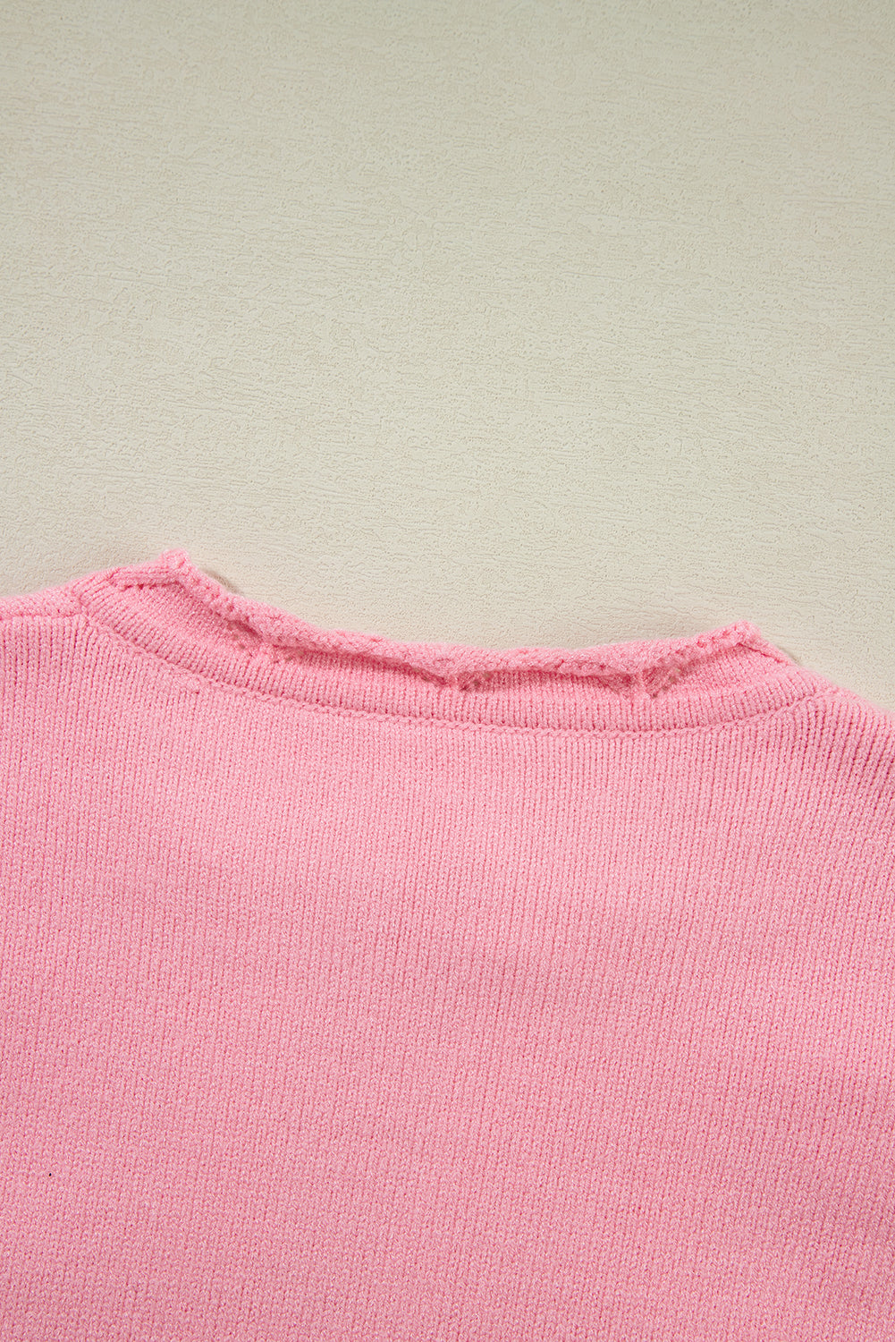 Pink Flower Blossom Knitted Sweater