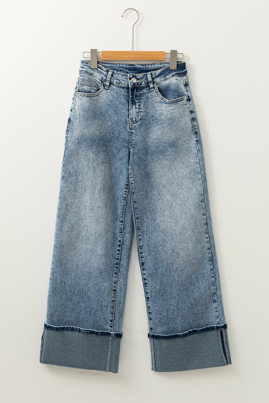 High Rise Medium Wash Denim