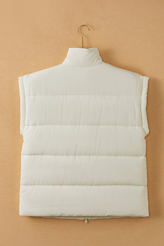 Oversized Zipper Puffer Vest