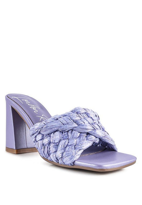 CHIC BRAIDED RAFFIA SANDAL - Klazzi Fashion Boutique