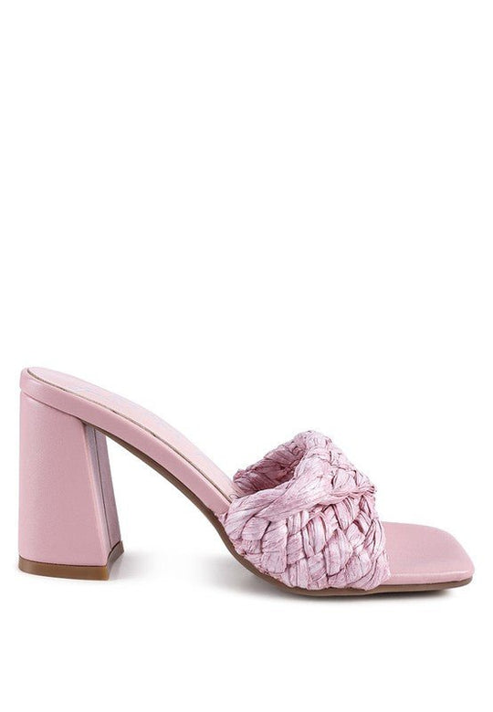 CHIC BRAIDED RAFFIA SANDAL - Klazzi Fashion Boutique