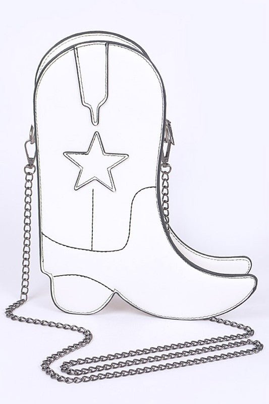 Chic Cowboy Boots Iconic Swing Bag - Klazzi Fashion Boutique