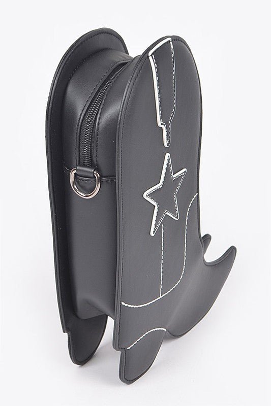 Chic Cowboy Boots Iconic Swing Bag - Klazzi Fashion Boutique