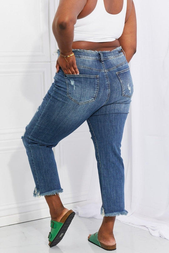 Chic Undone Straight Leg Jeans - Klazzi Fashion Boutique