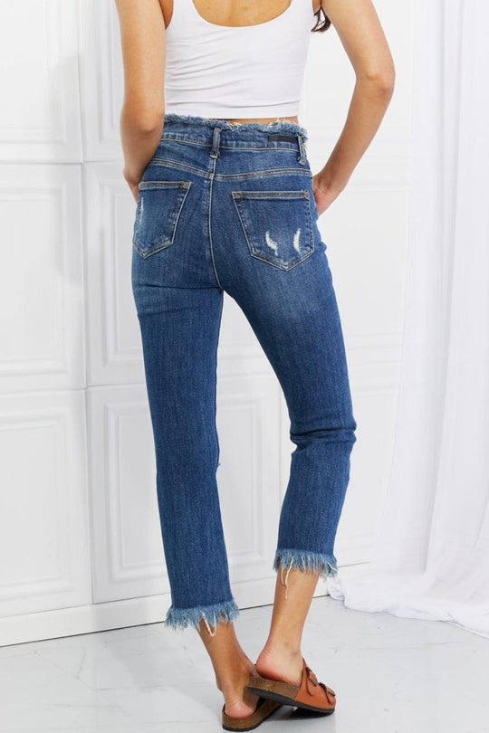 Chic Undone Straight Leg Jeans - Klazzi Fashion Boutique