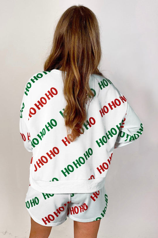 Christmas Diva "HOHOHO" Casual Short Set - Klazzi Fashion Boutique