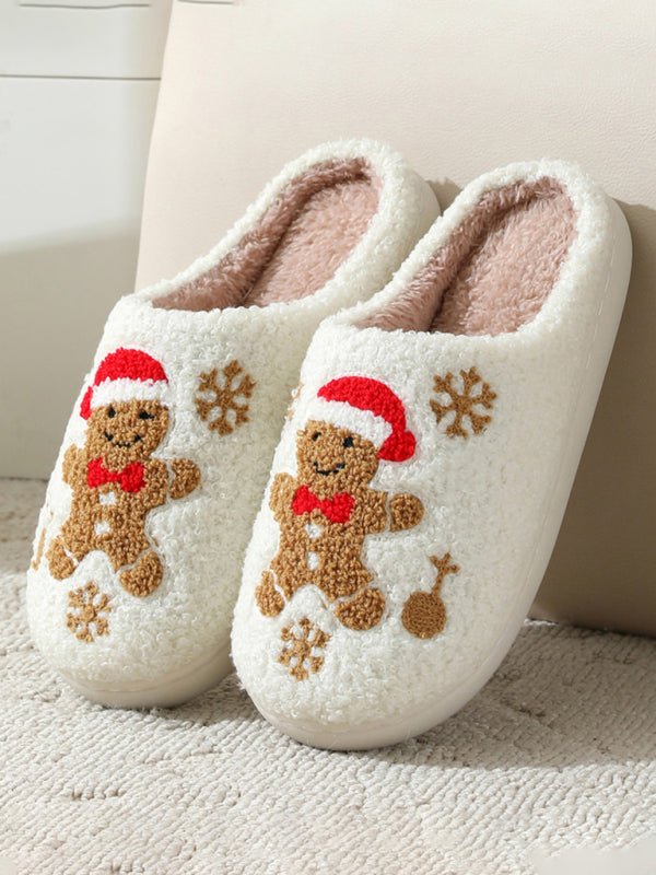 Christmas Mini Gingerbread Man Slippers - Klazzi Fashion Boutique