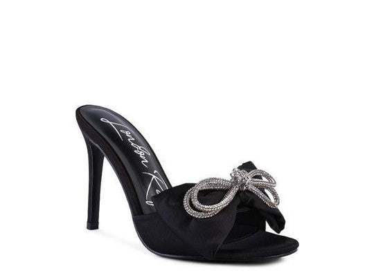 Cinderella Satin Heeled Sandals - Klazzi Fashion Boutique