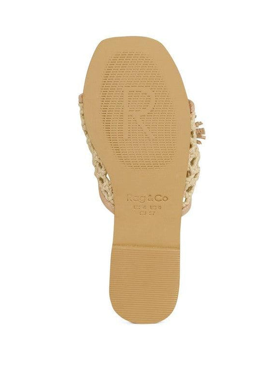 Cindy Tassel Flat Sandals - Klazzi Fashion Boutique