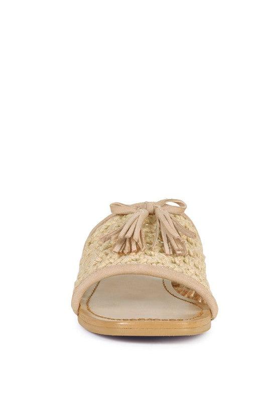 Cindy Tassel Flat Sandals - Klazzi Fashion Boutique