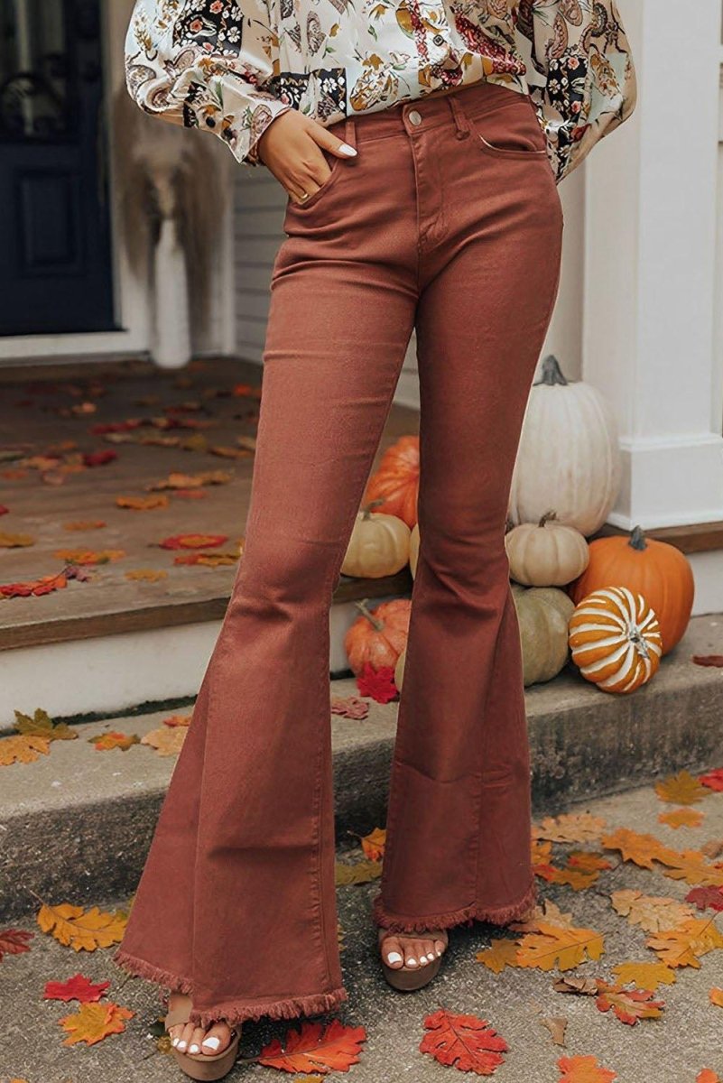 Coco High Waist Flare Jeans - Klazzi Fashion Boutique