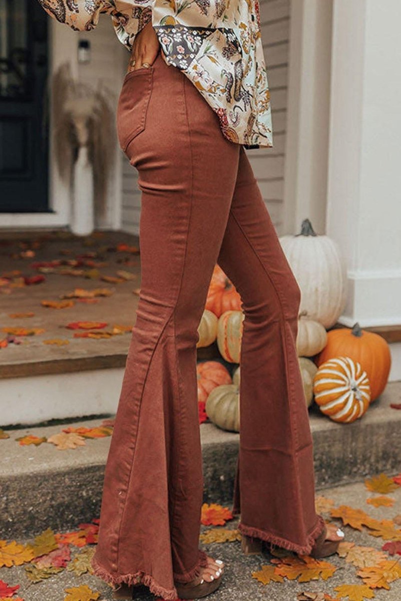 Coco High Waist Flare Jeans - Klazzi Fashion Boutique