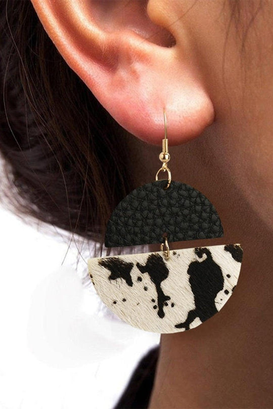 Cow Print Earrings - Klazzi Fashion Boutique