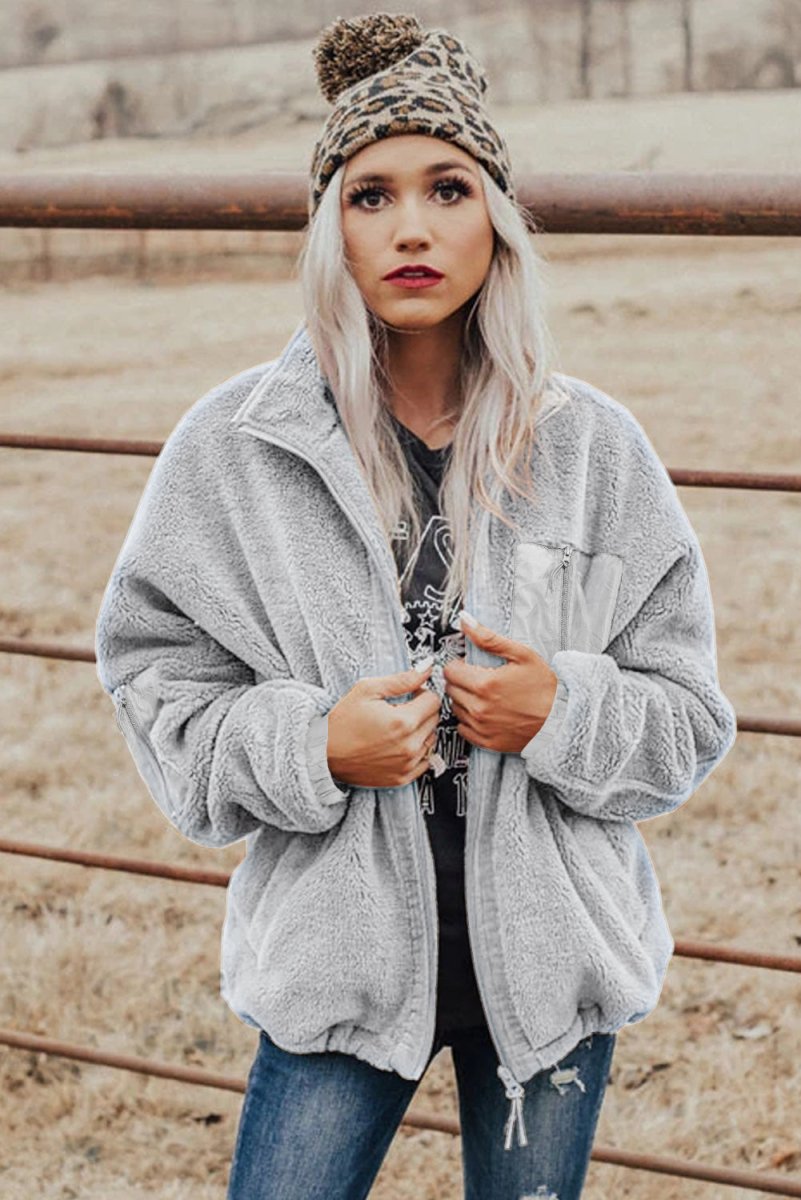 Cozy Fuzzy Sherpa Coats - Klazzi Fashion Boutique