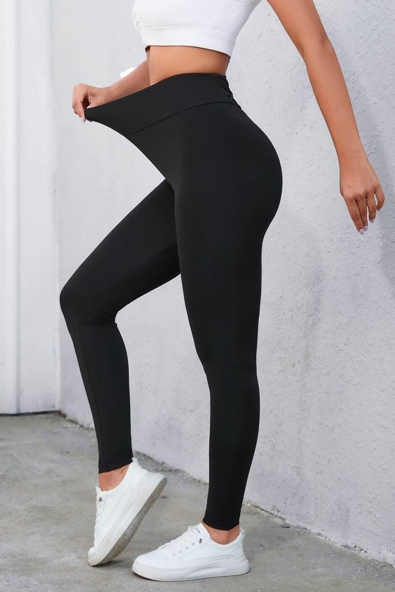 Crisscross Waistband Leggings - Klazzi Fashion Boutique