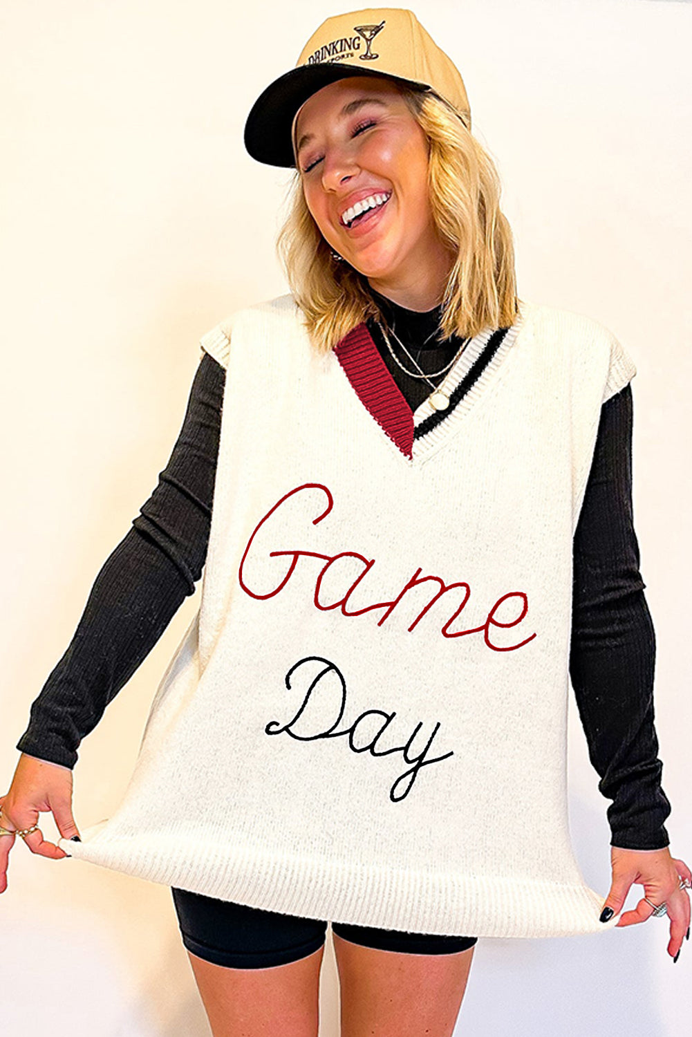 Sassy Vintage "Game Day" Sweater Vest