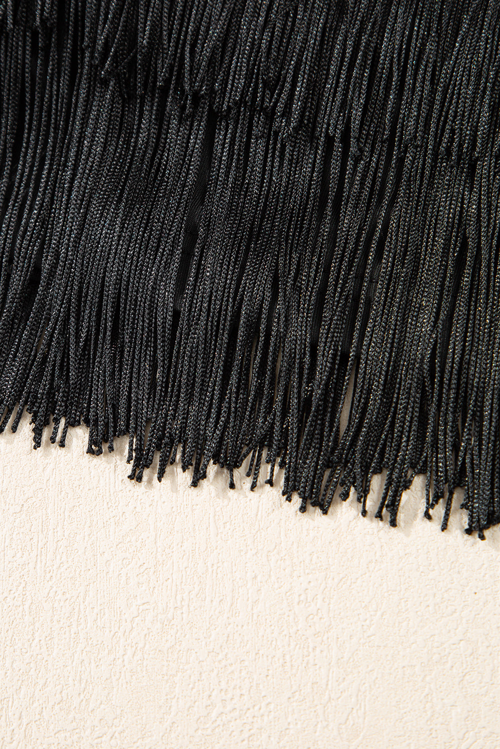 Fringy Black Layer Mini Skirt