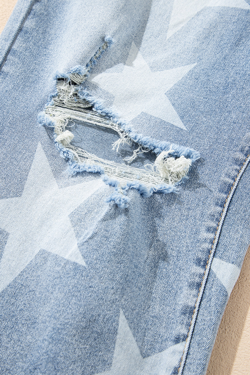 Destroyed All Over Stars Plus Size Denim