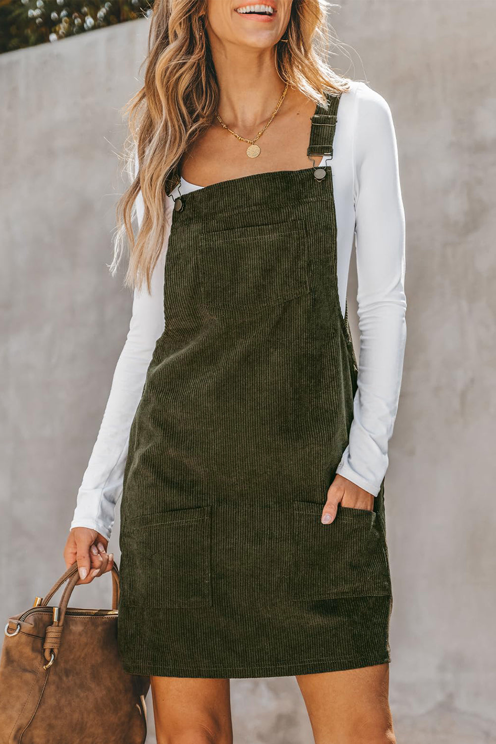 Lillie Corduroy Overall Dress