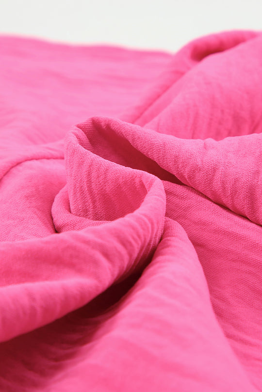 Hot Pink High Waist Plus Size Casual Shorts - Klazzi Fashion Boutique