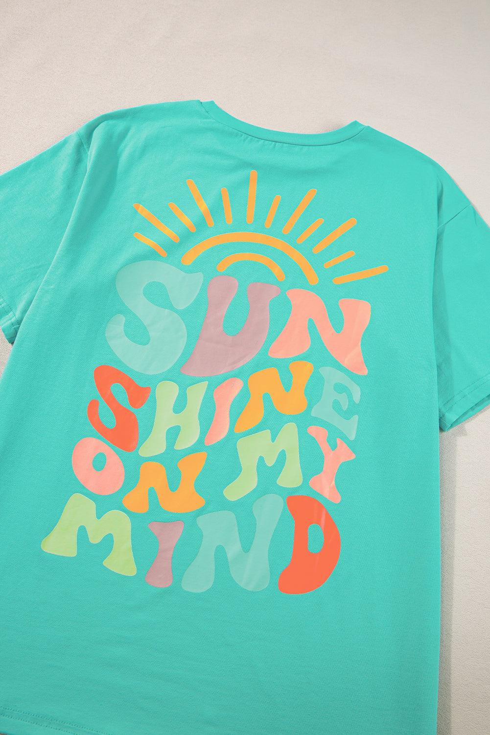 Bright Pink SUNSHINE ON MY MIND Graphic Tee