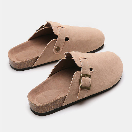 London Suede Buckle Slide - Klazzi Fashion Boutique