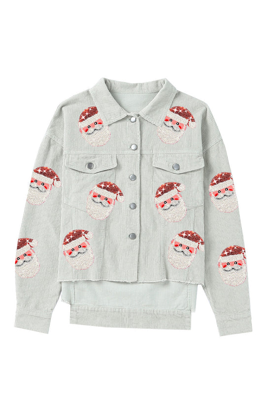  Sequin Sassy Santa Claus Corduroy Jacket