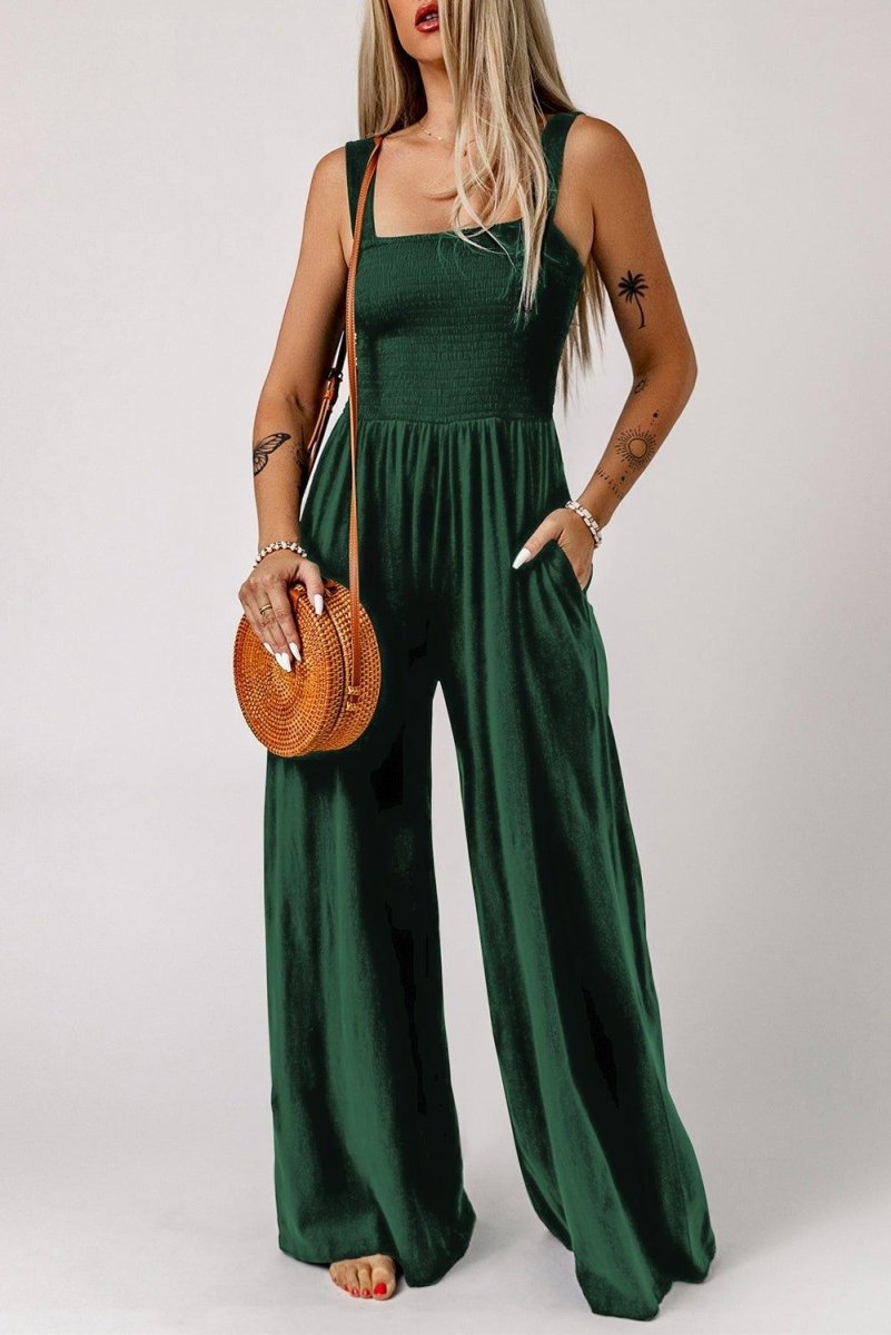 Dare To Wear Wide Leg Jumpsuit - Klazzi Fashion Boutique