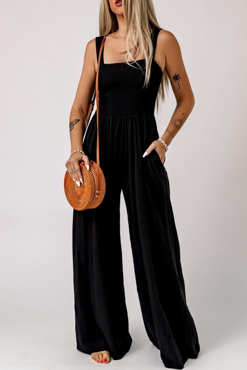 Dare To Wear Wide Leg Jumpsuit - Klazzi Fashion Boutique